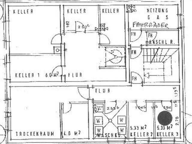 Grundriss Keller