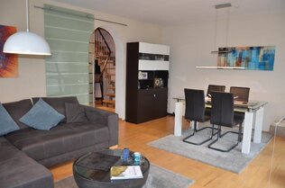 Essbereich im Wohnzimmer