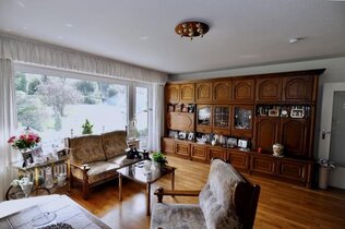 Wohnzimmer mit großem Fenster
