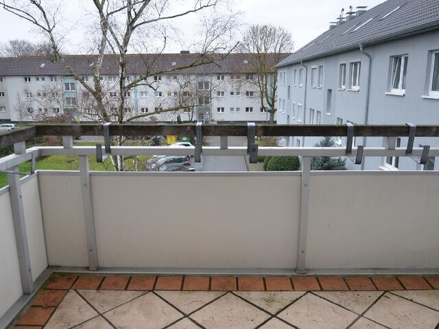 Balkon mit Markise