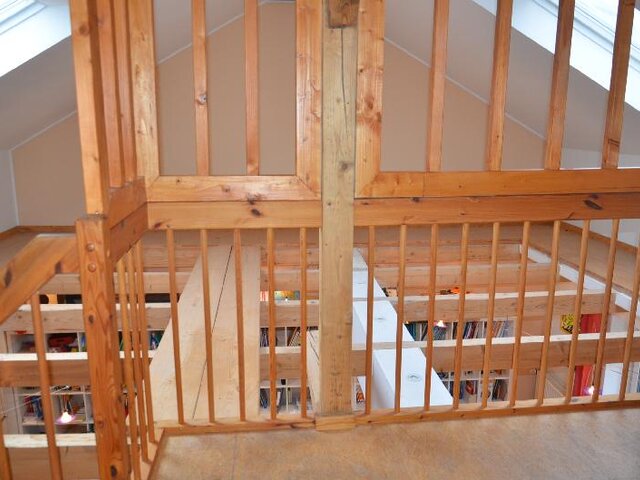 Treppenhaus Podestblick ins EG