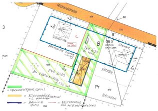 Lageplan mit Teilung