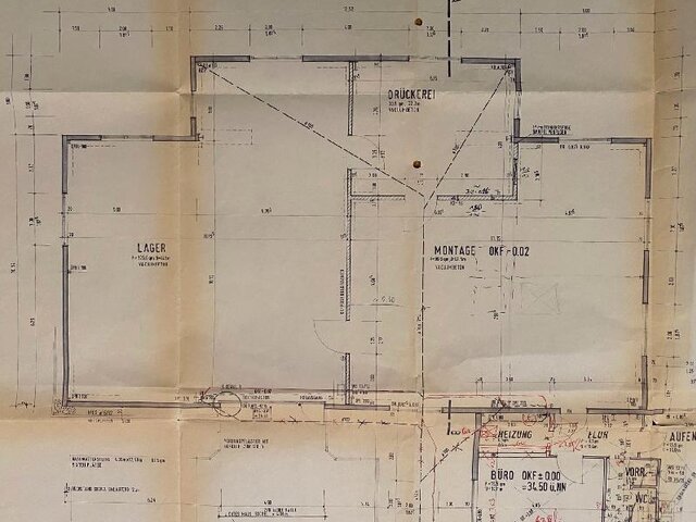 Grundriss Halle 1 Mitte