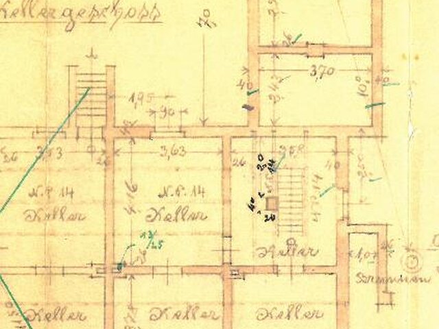 Grundriss Keller (Haupthaus)