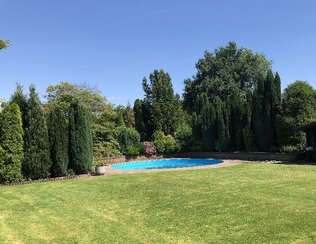Pool hinteres Grundstück