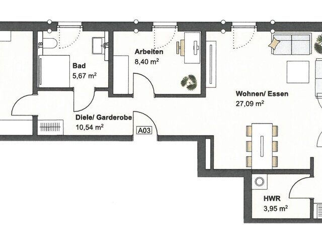 Grundriss Haus A Wohnung 3
