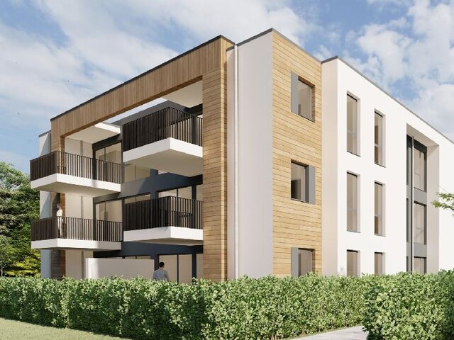 Mit großen Loggien bzw. Balkon