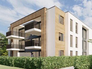 Mit großen Loggien bzw. Balkon
