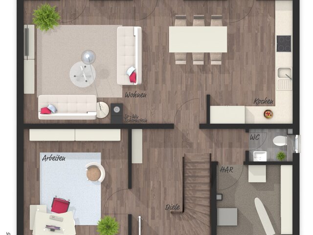 Grundriss EG Alternative